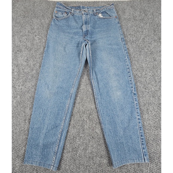 Vintage Levi's 550 Relaxed Fit Jeans Mens W36 L36 Light Wash Denim Blue - Picture 2 of 7